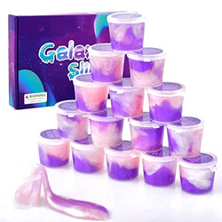 15 Pack Galaxy Slime Kit, Stretchy and Non-Sticky, Play Education and Birthday Gift, for Girls Boys Kids Party Fun Stress Relief Toys, DIY Ideas Stress Relief Toys.