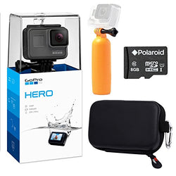 GoPro Hero (2018) Camera, Ritz Gear GoPro Case, Polaroid 8GB Class 10 MicroSD Card and Polaroid