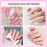 Poly Gel Nail Kit, Aubss 7 Colors Poly Nails Extension Gel Kit with 0.5Oz Clear Pink Poly Gel, Poly Nail Gel Kit Builder with Slip Solution, Nail Dual Form for Beginner All-in-One DIY Kit at Home