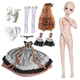 UCanaan BJD Dolls, 1/3 SD Doll 23.6 Inch 19 Ball Jointed Doll DIY Toys with Full Set Clothes Shoes Wig Makeup, Best Gift for Girls - Feiyi