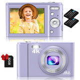 4K Digital Camera for Kids Usvnvllun FHD 48MP Vlogging Camera with 32 GB Card,2.8" LCD Screen,16X Digital Zoom,Rechargeable Electronic Compact Portable Mini Kids Camera for Teens,Students,Children