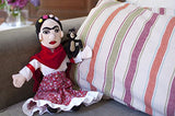 The Unemployed Philosophers Guild Frida Kahlo Little Thinker - 11" Plush Doll for Kids and Adults