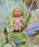 Special Edition Barbie & Kelly Easter Garden Hunt Gift Set 12 and 4 Figure includes the Easter Garden Hunt game!