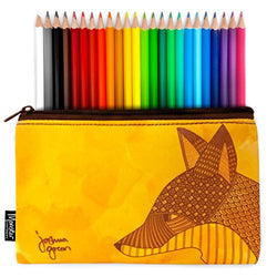 Monster Stationery - Neoprene Pencil Case & 24 Lyra Osiris Colouring Pencil Set - Joshua Green