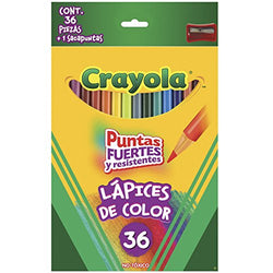 Crayola Colored Long Pre-sharpened Pencils (Great For Adult Coloring) - 36 Ea