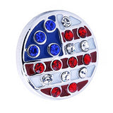 Lovmoment Mini Snap 12mm Flag Snaps with Enamel and Rhinestones Snap Jewelry Charms