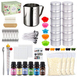 Candle Making Kit, BeyTyKy 95 Piece Complete Candle Making Supplies for Adults, Including Melting Pot, Beeswax, Color Dyes, Fragrance Oil, Cotton Wicks, Thermometer, Candle Tins, Molds, Mixing Spoon