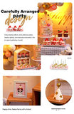 TOYROOM Miniature Dollhouse Kits Cute Birthday Party Model DIY Mini Dollhouse Miniature Collections Girls/Womens Gift Room Decoration with LED Light and Dust Cover