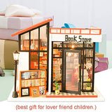 CUTEBEE Dollhouse Miniature with Furniture, DIY Dollhouse Kit Plus Dust Proof and Music Movement, 1:24 Scale Creative Room Idea