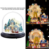 ROSEBEAR DIY Handcraft Ornament, DIY House Kit DIY Handcraft Buildings Mini House Kit with LED Lights Doll House Toys for Children Girl Gift