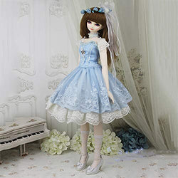 1/3 BJD Doll Clothes Tube Top Skirt Evening Dress Set for SD BB Girl Ball Jointed Dolls,C