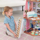 KidKraft Matilda Wooden Dollhouse with EZ Kraft Assembly, Balcony, Movable Staircase and 23 Accessories ,Gift for Ages 3+