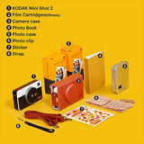 Kodak Mini Shot 2 Retro | Accessory Gift Bundle | Portable Wireless Instant Camera & Photo Printer, Compatible with iOS & Android and Bluetooth Devices, Real Photo (2.1x3.4) 4Pass Technology - Yellow