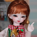 Fbestxie 1/6 BJD Doll SD Dolls 26Cm/10.2Inch Movable Joints with Hair Makeup Gift Collection Christmas Decoration Fashion Handmade Doll,B