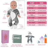 Vollence 14 inch Full Silicone Baby Dolls That Look Real,Not Vinyl Dolls,Realistic Reborn Real Baby Dolls,Lifelike Silicone Baby Doll - Boy