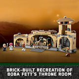 LEGO Star Wars Boba Fett’s Throne Room 75326 Building Kit for Kids Aged 9 and Up, Featuring a Buildable Palace Model and 7 Star Wars: The Book of Boba Fett Characters (732 Pieces)