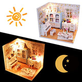 WADILE DIY Miniature Dollhouse Kit, DIY House Kit with Dust Proof and Music Movement, Best Gift for Adults and Teens Over 14 Years Old