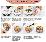 Candle Making Kit, Candle Making Supplies with Non-Stick Wax Warmer and Natural Soy Wax, DIY Candle Making Kit for Adults & Kids, Perfect DIY Gift with Fragrance Oils, Candle Jars and More