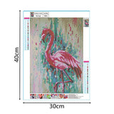 5D DIY Diamond Painting Full Drill Animals Round Rhinestones Flamingo Diamond Art Kits for Adults and Kids(Canvas Size:15.7''×11.8'') (FlamingoSNKS8841)