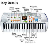 FillADream 44 Keys Kids Piano, Multifunctional Dual Speakers Portable Electronic Standard Size Keyboard for Kids Learning and Practice