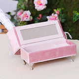 Felice Jewelry Box Storager Organizer Mini Furniture Jewelry Holder Sofa Couch Round Bed Shape Dollhouse Furniture (B-Royal Chair)