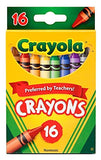 Crayola Classic Color Pack Crayons 16 ea (2 Pack) Includes 5 Color Flag Set