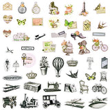 FaCraft 50 PCS Scrapbooking Supplies Stickers Vintage Scrapbook Stickers Aesthetic Stickers for Bullet Journals Daily Planner Aesthetic Cottagecore Decor DIY Arts Crafts Gifts
