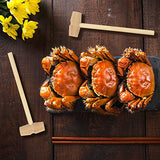 12 Pieces Wooden Crab Mallets Seafood Lobster Shellfish Cracker Wood Hammers for DIY Craft