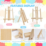 Dolicer 15.7" Wood Easel 12 Pack Tabletop Easel Stand Painting Easel Stand for Kids Students Adults Artist Easel for Displaying Canvas Painting Photos