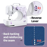 KPCB Tech Sewing Machines for Beginners, 12 Stitches Sewing Machine with Updated LED Strip and Sewing Kit Home Travel Use