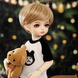 HGFDSA BJD 1/6 Doll 26Cm 10.2 Inches Full Set Makeup Lovely and Delicate Birthday Doll Toy Doll Boy Child Joints Movable Doll Gift,A