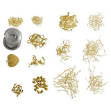 Kurtzy 1000 Pcs Gold Plated Jewelry Making Findings Supplies Kit Jewelry Repair Tools with