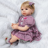 Realistic Life Like Reborn Baby Doll Real Look Baby Dolls 22 Inch for Girls Toys Kids Birthday Gifts