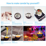 Candle Making Kit DIY Candle Making Supplies for Adults Kids Beginners, Soy Candle Making Kit Accessories Including Boil Jars 17OZ Beeswax Wax Can Wick&Holder Dyes Spoon etc - Full Beginners Set