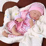 Sleeping Reborn Baby Dolls Girl, 22 Inch Realistic Newborn Baby Doll, Lifelike Reborn Toddler Dolls That Look Real, Weighted Soft Body Silicone Reborn Doll Gift for Kids Birthday