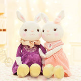 Me Too Tiramitu Stuffed Bunny Plush Rabbit Dolls Toys Pink Dress 16 inches+Gift Bag …