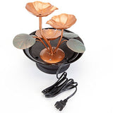 Bits and Pieces - Indoor Water Lily Water Fountain-Small Size Makes This A Perfect Tabletop