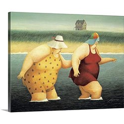 Judy and Marge Canvas Wall Art Print, 20"x16"x1.25"