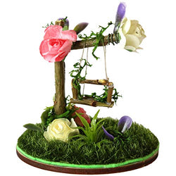 Miniature terrarium tabletop dollhouse accessories 3 inch diorama prop greenery