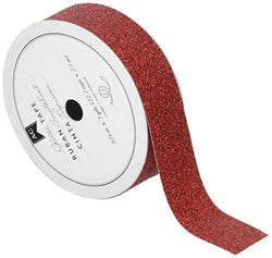 American Crafts 96014 Glitter Tape, 7/8", Rouge