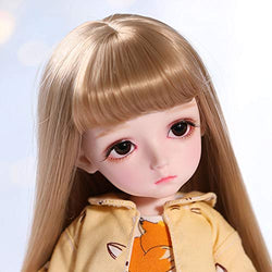 HGFDSA 26Cm SD Doll 1/6 BJD 10.2 Inch Ball Jointed Doll DIY Toys with Clothes Bear Best Gift for Girls and Any Festival