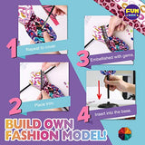 Fashion Designer Kits for Girls, FunKidz Decorate Your Own Jewelry Stand Holder for Kids