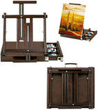 Artist's Loft Box Table Easel Art Set Plus 1 Plastic 10 Well Artist Palette and Package of 25