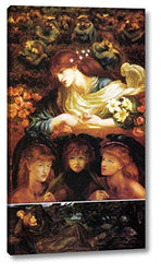 The Blessed Damozel by Dante Gabriel Rossetti - 6" x 10" Gallery Wrap Giclee Canvas Print - Ready to Hang