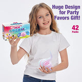 42 Pack Butter Slime Kit for Girls, Slime Party Favors Gifts Stress Relief Toy Scented Sludge DIY Cake Slime Toy for Kids