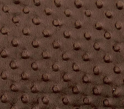 Minky Fabric Dimple Dot Brown / 60" Wide / Sold by the Yard