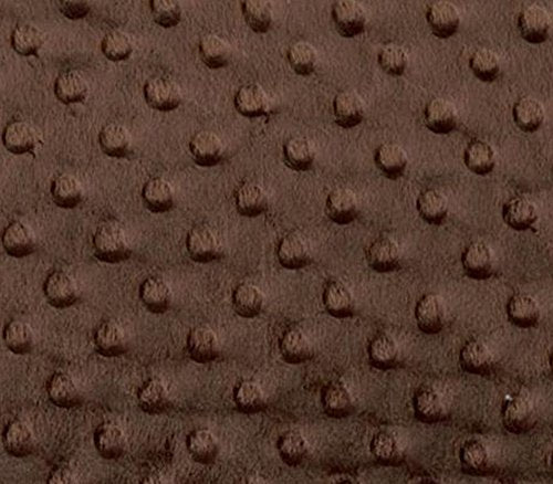 Minky Fabric Dimple Dot Brown / 60" Wide / Sold by the Yard