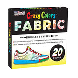Super Markers 20 Unique Colors Dual Tip Fabric & T-Shirt Marker Set-Double-Ended Fabric Markers
