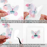 Butterfly and Dragonfly Sticker Set, NOGAMOGA 4 Packs Colorful PET Decorative Butterfly Dragonfly and Wings Stickers for Scrapbook, Bullet Journal, Resin, DIY Crafts, Wall and Windows - 160pcs