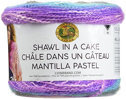 Lion Brand Yarn 455-210 Shawl in a Cake Yarn, Unique Unicorn